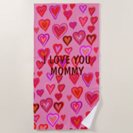 Bandhanddoek voor rode harten strandlaken