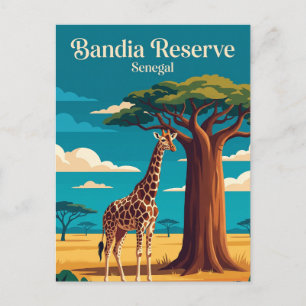 Bandia Wildlife Reserve Senegal Briefkaart