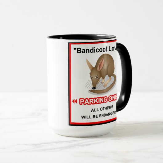 Bandicoot Lovers Mug Mok (Voorkant rechts)