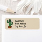 Bandidoninja van de cactus maskeerde stiekeme etiket (Insitu)