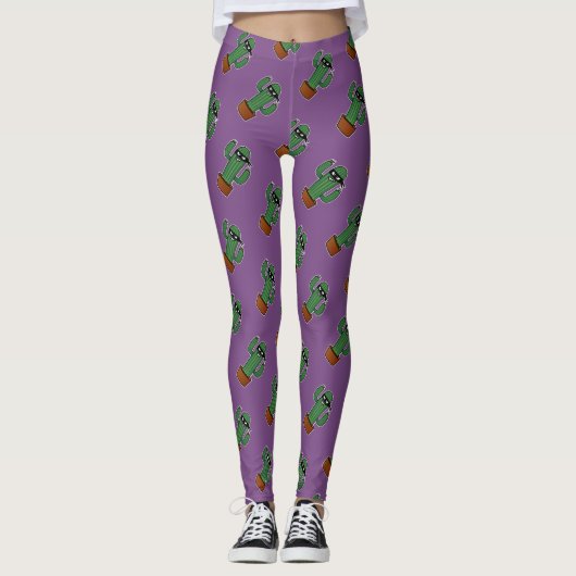 Bandidoninja van de cactus maskeerde stiekeme leggings (Voorkant)