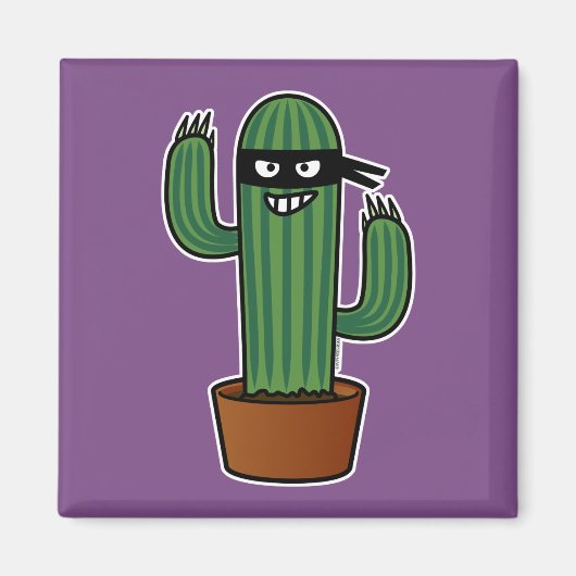 Bandidoninja van de cactus maskeerde stiekeme magneet (Voorkant)