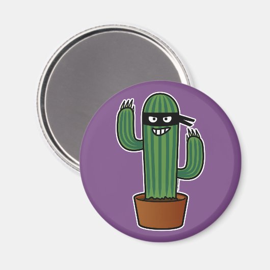 Bandidoninja van de cactus maskeerde stiekeme magneet (Voorkant / Achterkant)
