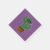 Bandidoninja van de cactus maskeerde stiekeme servet (Hoek)