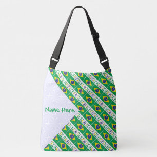 Bandiera Brasil Gepersonaliseerde Tegels Crossbody Tas