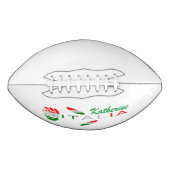 Bandiera d'Italia Rosa Gepersonaliseerd American Football (Voorkant)