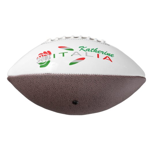 Bandiera d'Italia Rosa Gepersonaliseerd American Football (Gedraaid 270)
