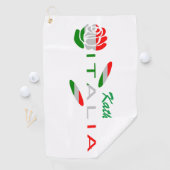 Bandiera d'Italia Rosa Gepersonaliseerd Golfhanddoek (Insitu)