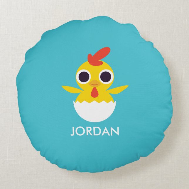 Bandiet het Kuiken Rond Kussen (Achterkant)