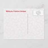 Bandit and the Snowman - Cat / Kitten Kerstmis Feestdagenkaart (Achterkant)