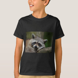 Bandit at Rest Cute Raccoon T-shirt