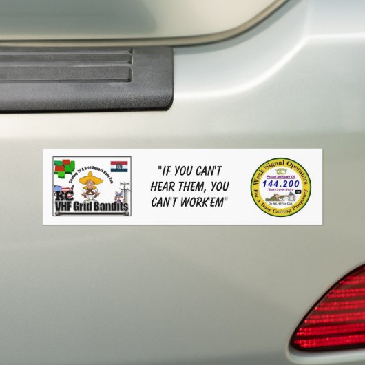Bandit Bumper Stixker met logo's Bumpersticker (Op auto)