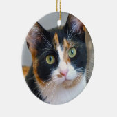 Bandit de Calico Cat Keramisch Ornament (Rechts)