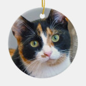 Bandit de Calico Cat Keramisch Ornament (Voorkant)
