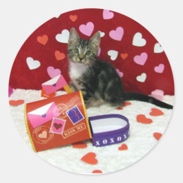 Bandit De Stickers van de Tabby Cat's Valentijns