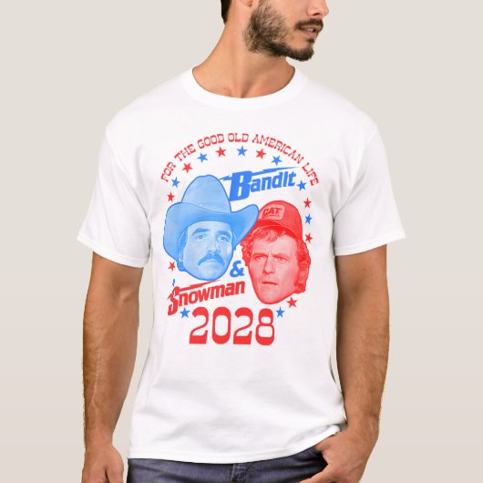 Bandit en Snowman 2028 Good Old American Life T-shirt (Voorkant)