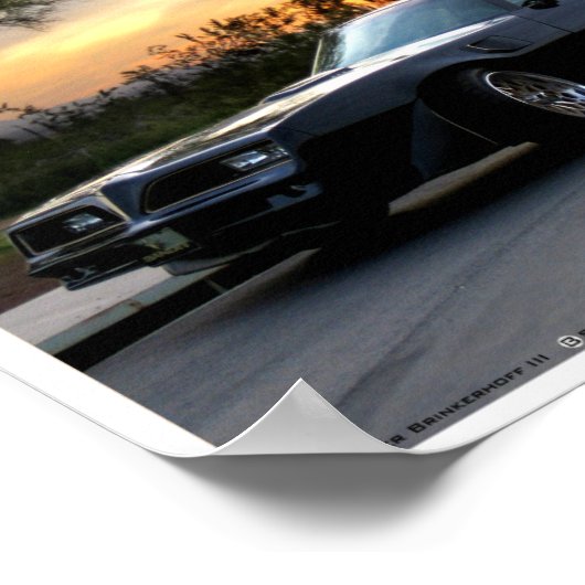 Bandit in de Arizona Sunset Poster (Hoek)