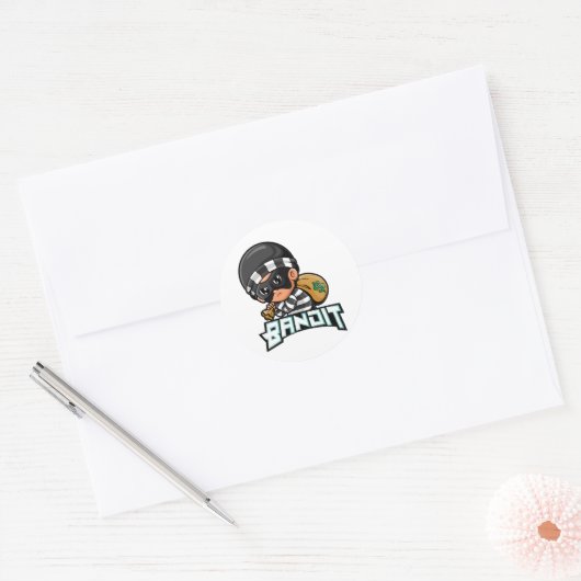 Bandit Ronde Sticker (Envelop)
