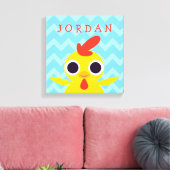 Bandit the Chick Canvas Afdruk (Insitu (Woonkamer))