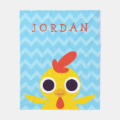 Bandit the Chick Fleece Deken (Voorkant)