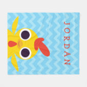 Bandit the Chick Fleece Deken (Voorkant (Horizontaal))