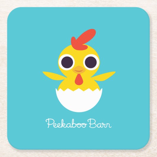 Bandit the Chick Kartonnen Onderzetters (Voorkant)