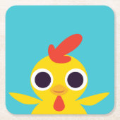 Bandit the Chick Kartonnen Onderzetters (Voorkant)