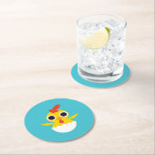 Bandit the Chick Ronde Kartonnen Onderzetter (Insitu)