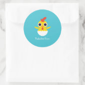 Bandit the Chick Ronde Sticker (Tas)