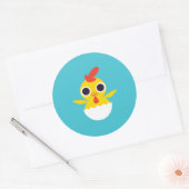 Bandit the Chick Ronde Sticker (Envelop)
