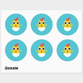 Bandit the Chick Ronde Sticker (Vel)