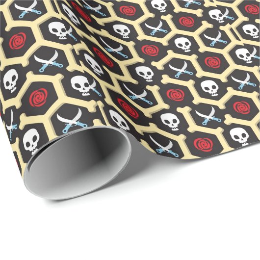 Bandit Theme Pattern Cadeaupapier (Rol Hoek)