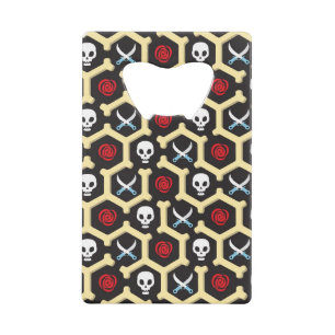 Bandit Theme Pattern Creditkaart Flessenopener