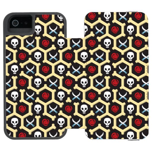Bandit Theme Pattern Incipio iPhone Portemonnee Hoesje (Agenda Open)