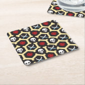 Bandit Theme Pattern Kartonnen Onderzetters (Schuin)