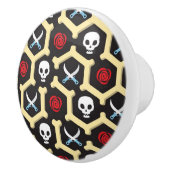 Bandit Theme Pattern Keramische Knop (Rechts)