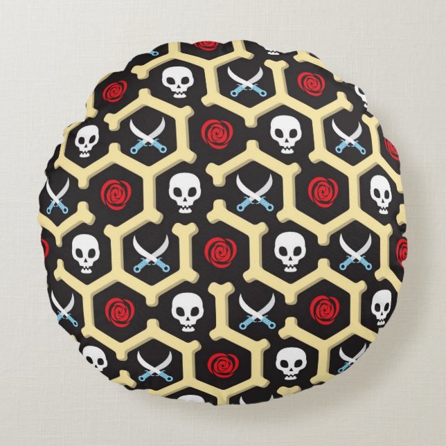 Bandit Theme Pattern Rond Kussen (Voorkant)