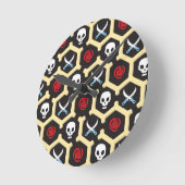 Bandit Theme Pattern Ronde Klok (Hoek)