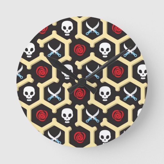 Bandit Theme Pattern Ronde Klok (Voorkant)