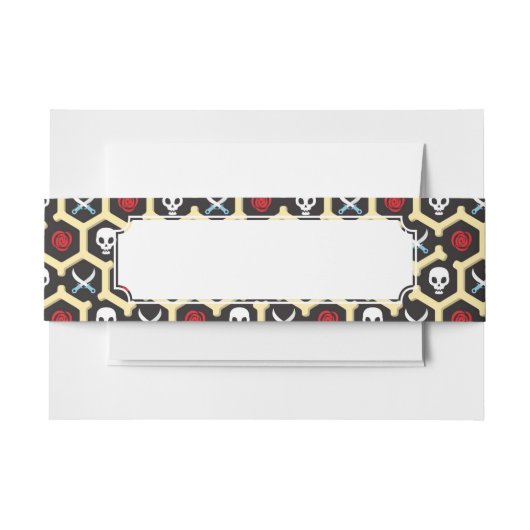 Bandit Theme Pattern Uitnodigingen Wikkel (Voorkant Voorbeeld)