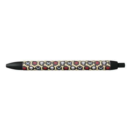 Bandit Theme Pattern Zwarte Inkt Pen (Voorkant)