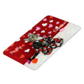 Bandit's Best Gedrukte Valentijnse bank Cat / Kitt Magneet (Linkerzijde)