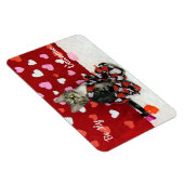 Bandit's Best Gedrukte Valentijnse bank Cat / Kitt Magneet (Rechterzijde)