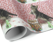 Bandit's Gingerbrood House ( Cat / Kitten ) Cadeaupapier (Rol Hoek)