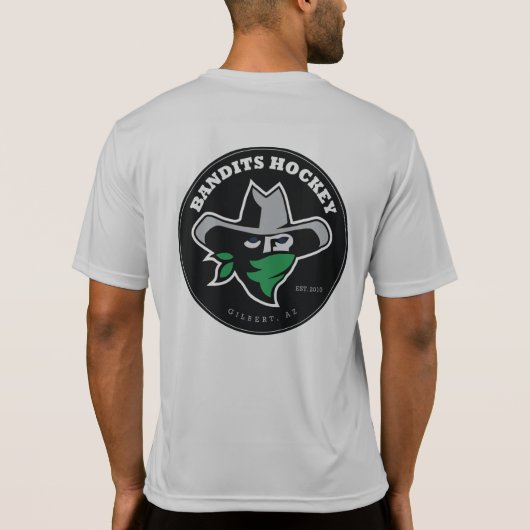 Bandits Hockey Team Sport Tek T T-shirt (Achterkant)