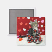 Bandit's Love - Cat / Kitten Magnet for Valentijn (Voorkant / Achterkant)