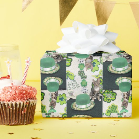 Bandit's St. Patrick's Day Wrapping Paper (4 SQ) Cadeaupapier (Verjaardagsfeest)