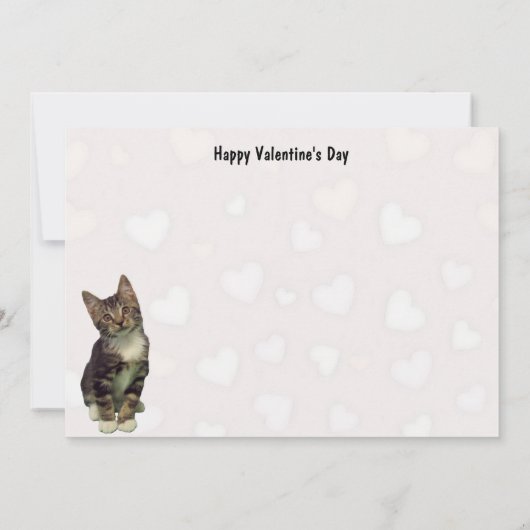 Bandit's The Cat's Valentijnsdag Flat Kaart (Achterkant)