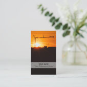 Bandkraan- en tawerkraanspecialist busi visitekaartje (Staand voorkant)