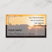 Bandkraan- en tawerkraanspecialist busi visitekaartje (Achterkant)